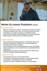 Ausschreibung Zimmerermeister/in, Bautechniker/in, Bauingenieur/in